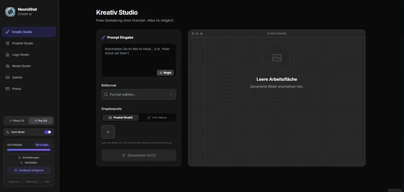 NeuroShot Creative Studio demo